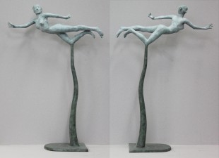 Title; ”Fury 1” Medium: Bronze Year: 2012 Size in inches; 29 x 7 x 20 Size in centimeters: 73 x 17 x 50  Edition: 5