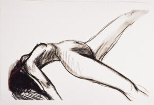 Woman in charcoal